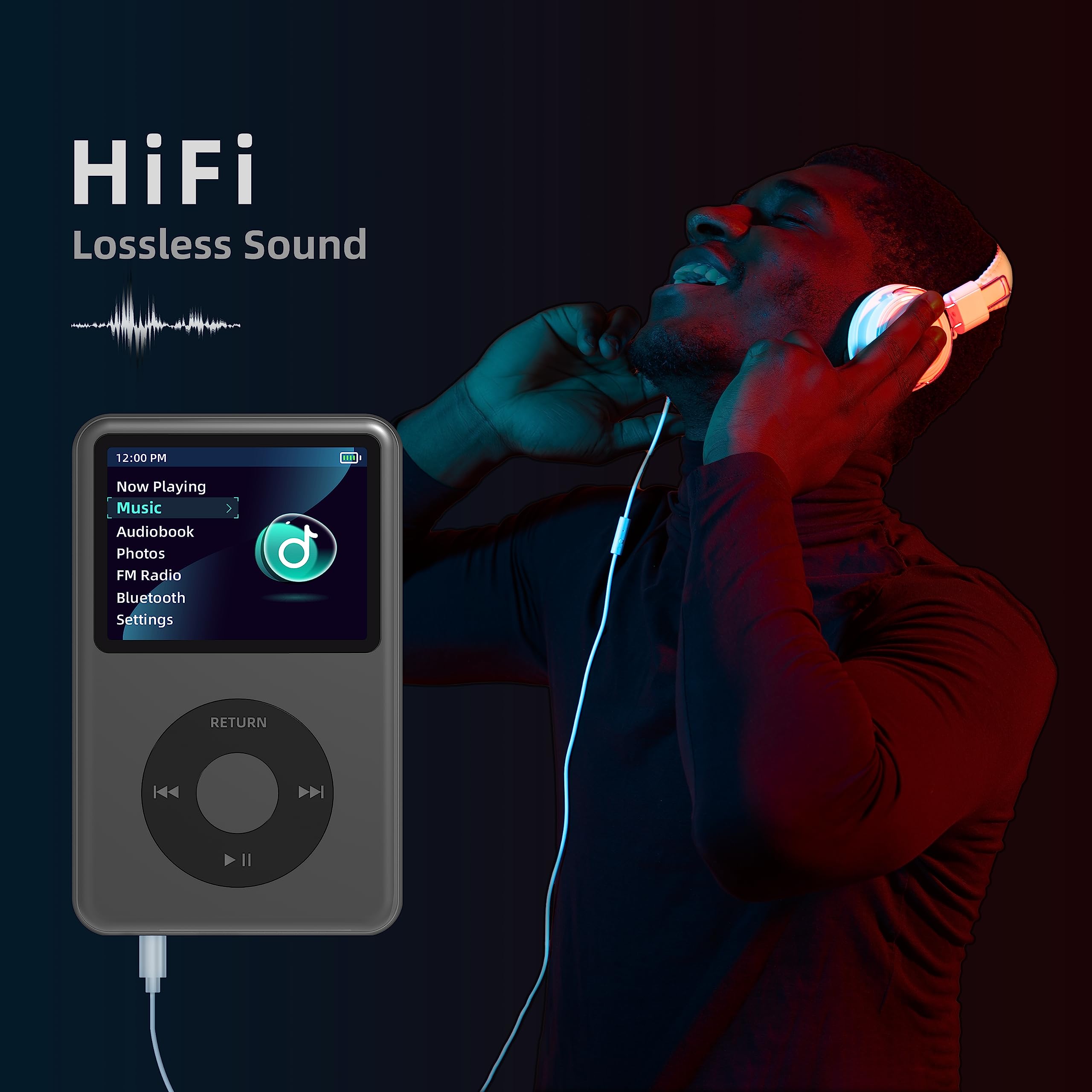 Amazon.com: Y1 Mp3 Player with Bluetooth 64G Innioasis Grey