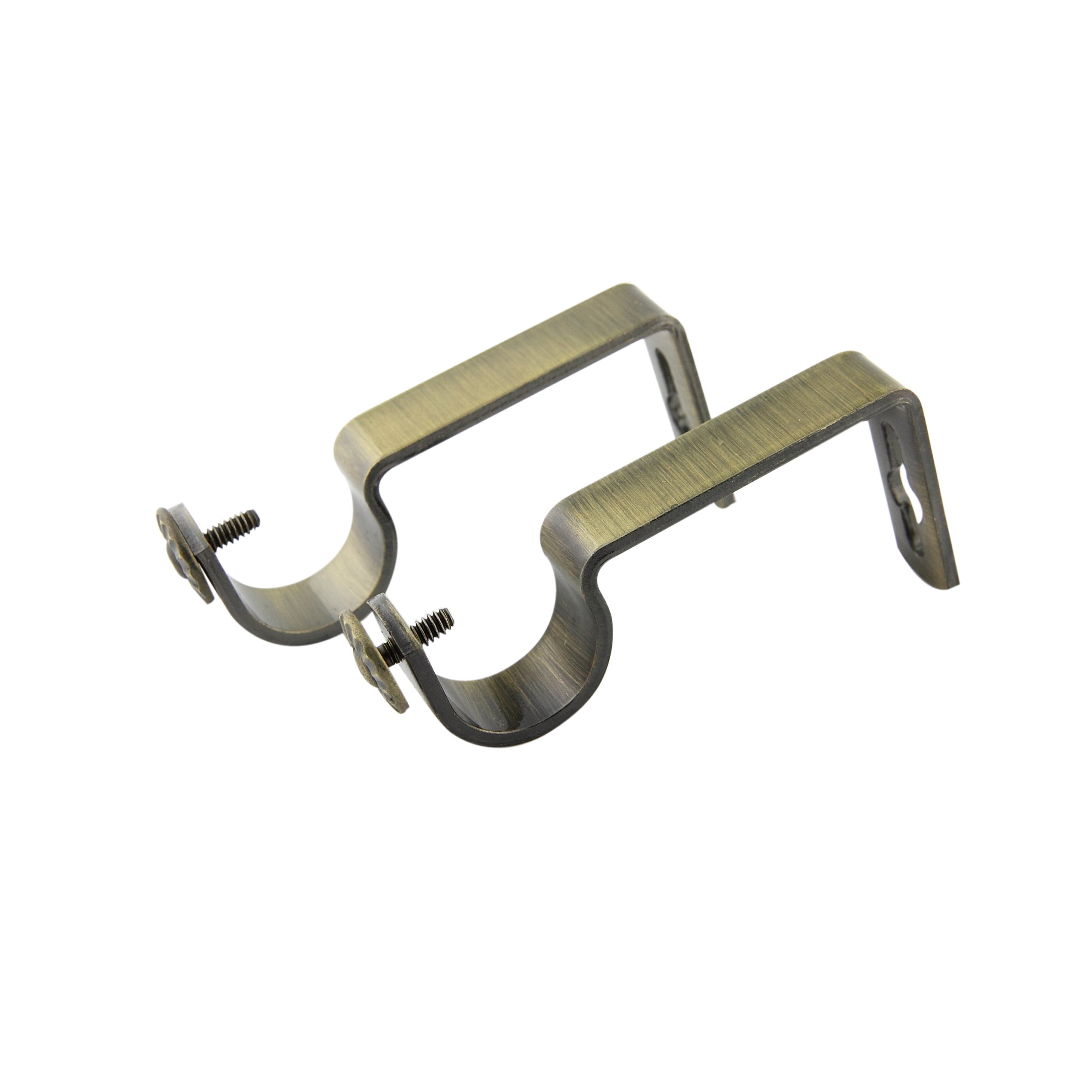 Rod Desyne Single Bracket Pair, Antique Brass