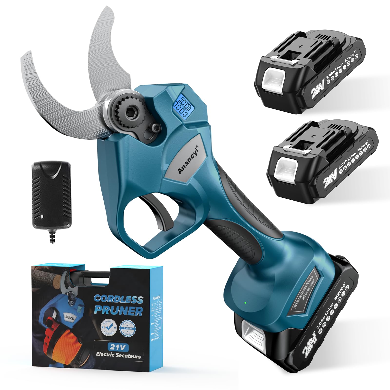Akku Gartenschere Akku Astschere, 500W Bürstenlose Kompatibel Mit Makita Akku 923914
