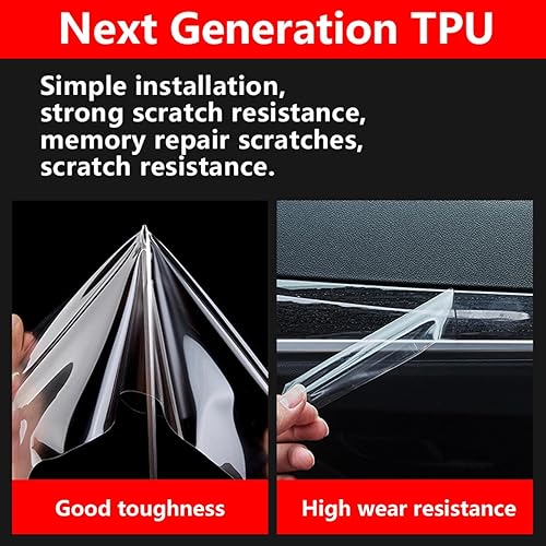 Miniatura 6 de ZIRIA Consola central del coche del engranaje del tablero de instrumentos de la pantalla de navegación película protectora,para Audi Q3 Q4 e-tron Q5