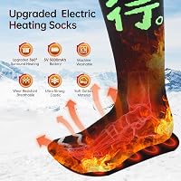Bubbacare Elektromos Fűtött Zokni, XL-es méret, Férfiaknak és Nőknek, 4 Hőfok, Appvezérlés 2