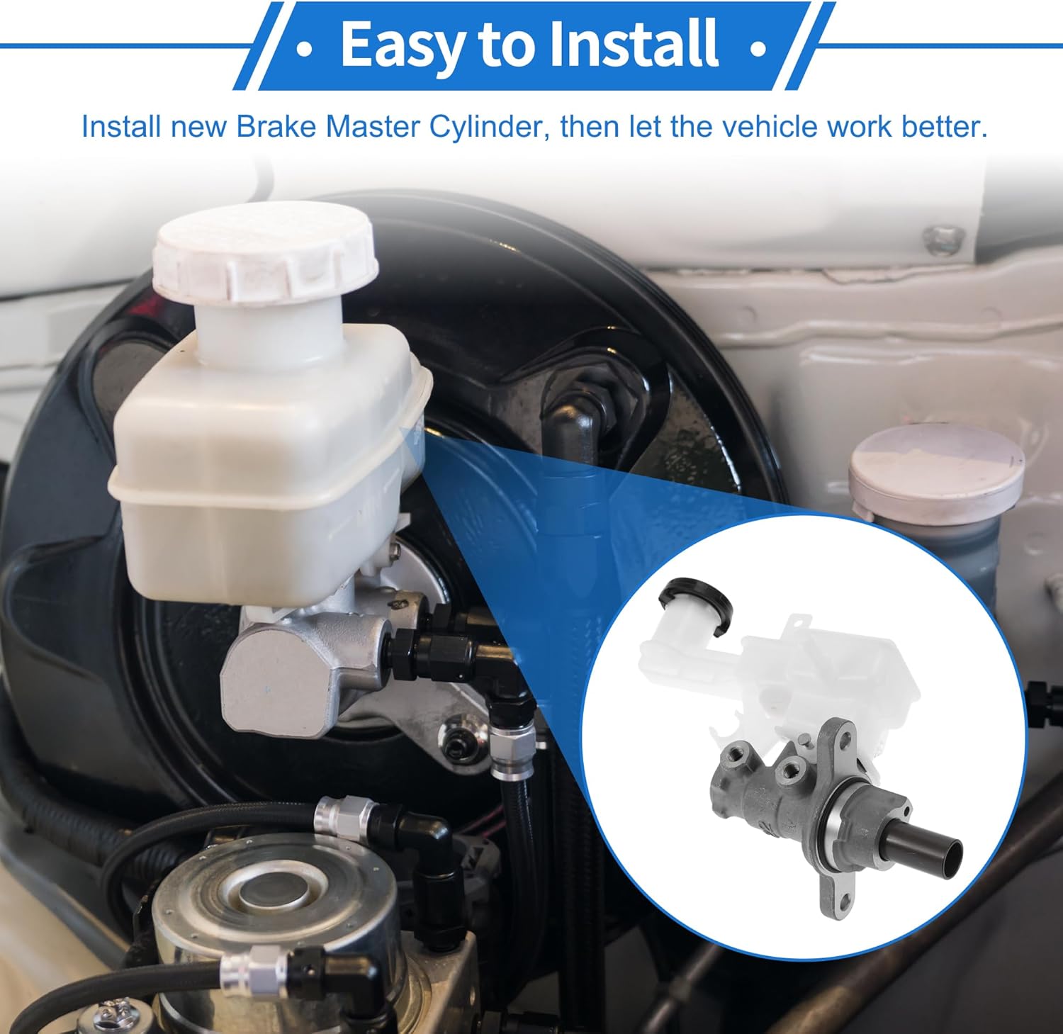 1 Pcs Brake Master Cylinder for Suzuki SX4 2007-2009 No.5110080J10 Engine Compartment Hydraulic Master Cylinder with Reservoir