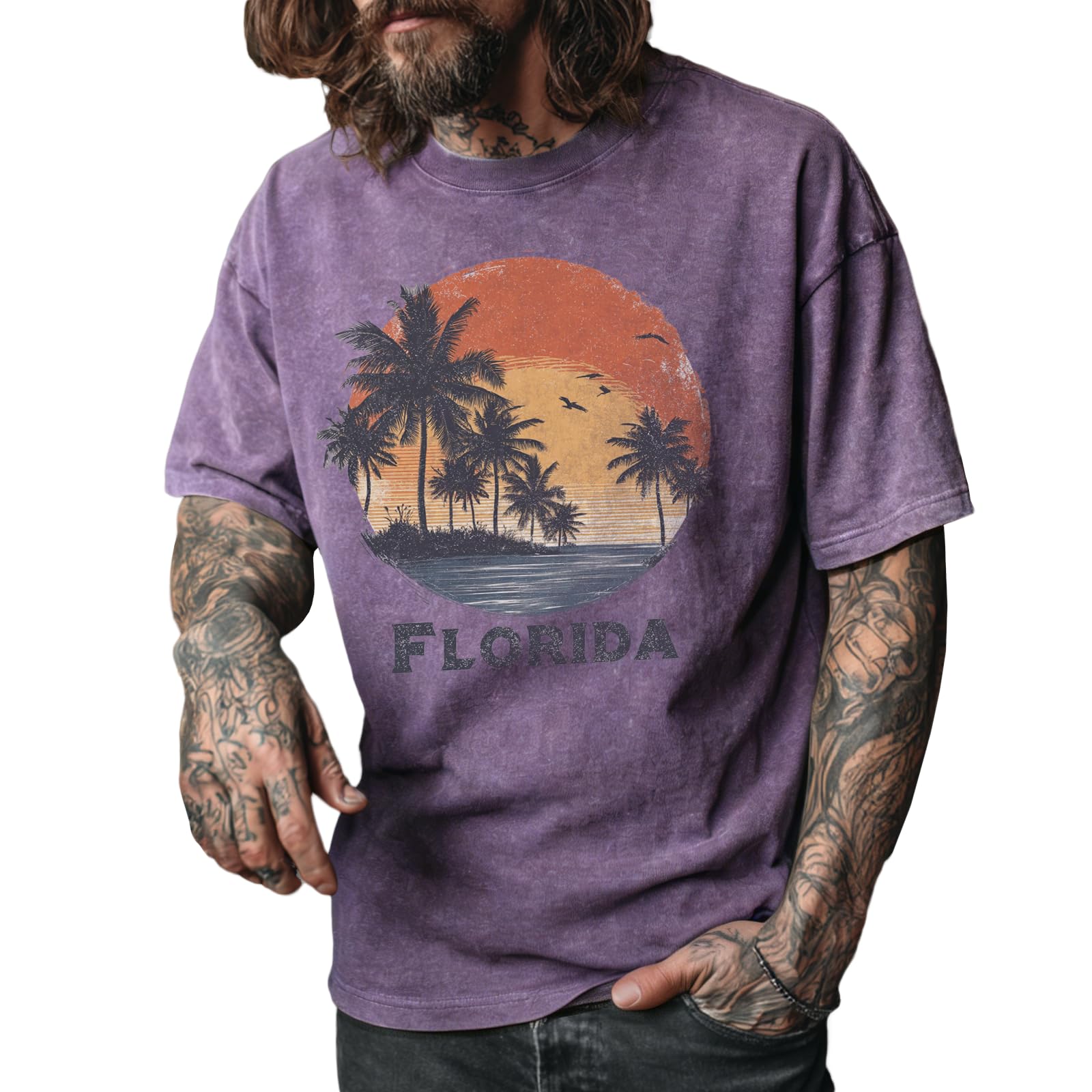 Washed Baggy Shirts Men Solid 100 Cotton Boxy Tees Vintage Fitness Clothing Gym Streetwear