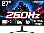 XUNDEFINED 27 inch 1440P Gaming Monitor, 200Hz Fast IPS 2K Computer Monitor with Speaker, HDR, Free-Sync&G-SYNC, 125% sRGB, HDMI x2, DisplayPort x2, Compatible with Switch/Xbox/PS5, VESA Mountable