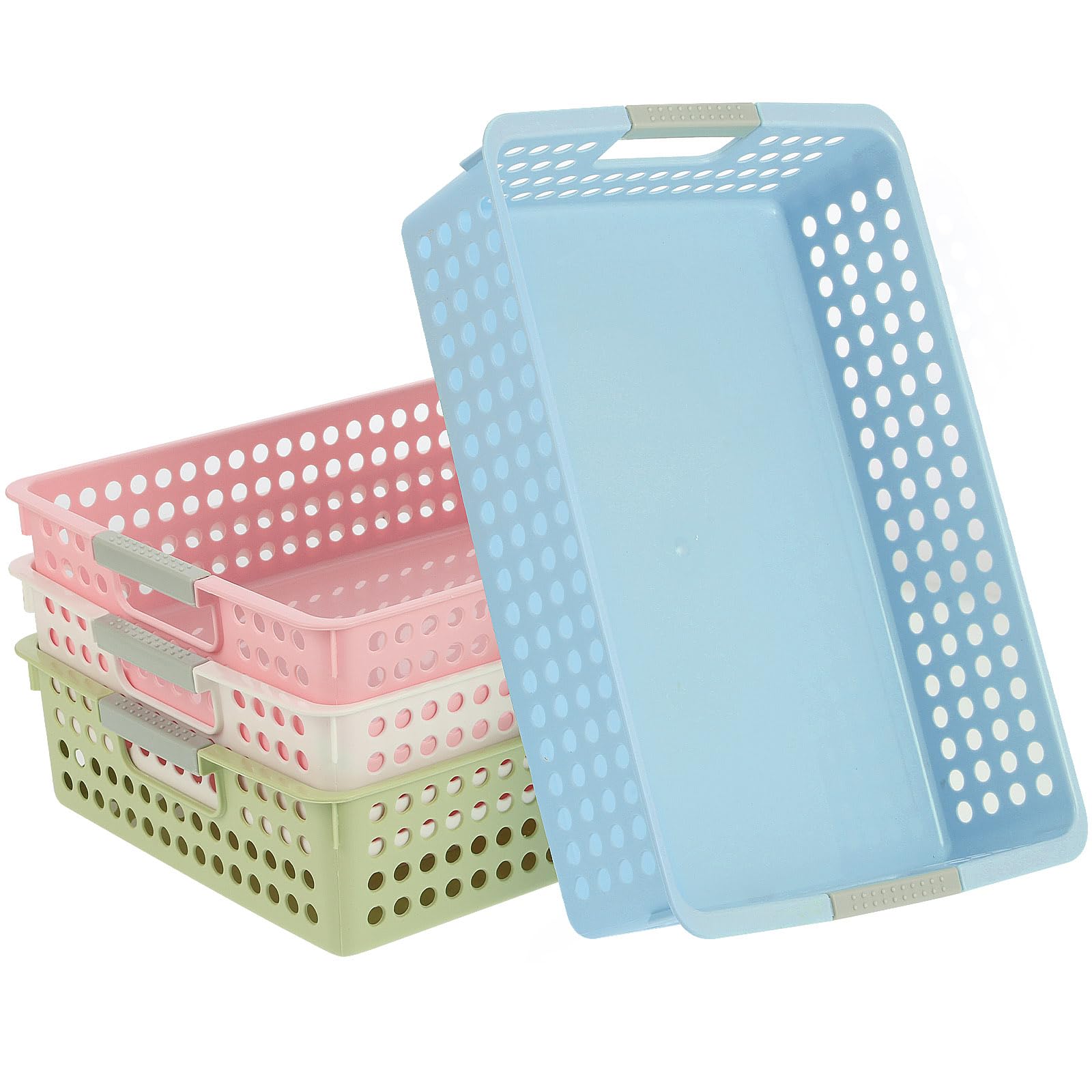 4-teiliger Aufbewahrungskorb, Klassenzimmer-Organisation, Papierablage für 4 A Papierablagen für Klassenzimmer, Zuhause, Handwerk, Aufbewahrung, Bibliothek, Schubladen, Büro, Kunst, Bastelbedarf
