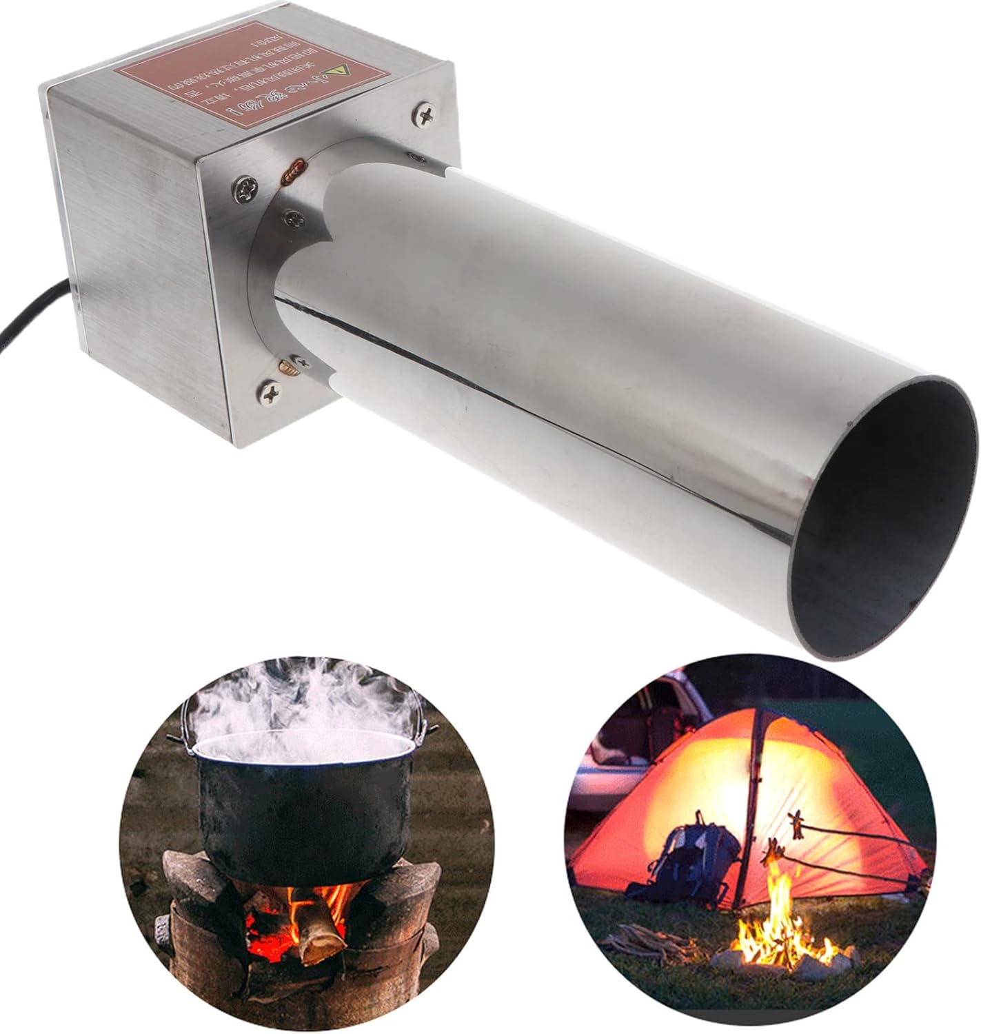 21.2x7x7cm For Blower USB Powered Fan For Wood Stove Cooking Cooling Ventilation Exhaust