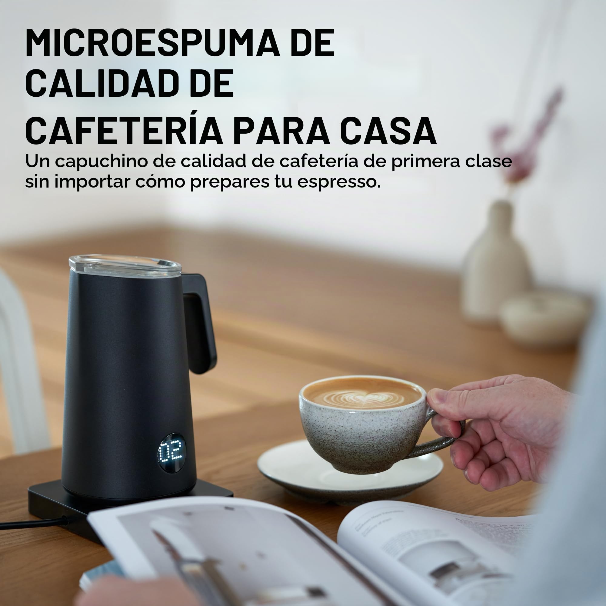 Subminimal NanoFoamer Pro Gen-2 – Máquina de leche de espuma de microespuma revolucionaria para espuma de calidad de café, accesorios para leche y leche vegetal, regalo perfecto para café