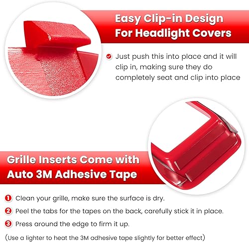 Miniatura 5 de Insertos de malla para rejilla delantera y cubierta de faros delanteros para Jeep Wrangler JL JLU Unlimited Sport & Sport S 2018-2023, accesorios