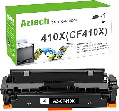Amazon Com Aztech Compatible Toner Cartridge Replacement For Hp 410x Cf410x 410a Cf410a Color Pro Mfp M477fdw M477fnw M477fdn M452dn M452dw M452nw M377dw Printer Ink Black 1 Pack Office Products