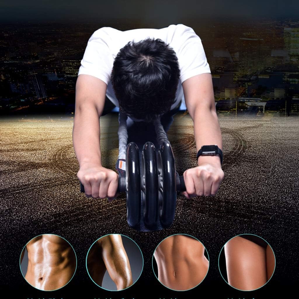 Abdominal Muscle Wheel - Home Two-wheeled Abdominal Wheel Men And Women Abdominal Muscles Vest Line Abdomen Weight Loss Thin Waist Minus Beer Belly