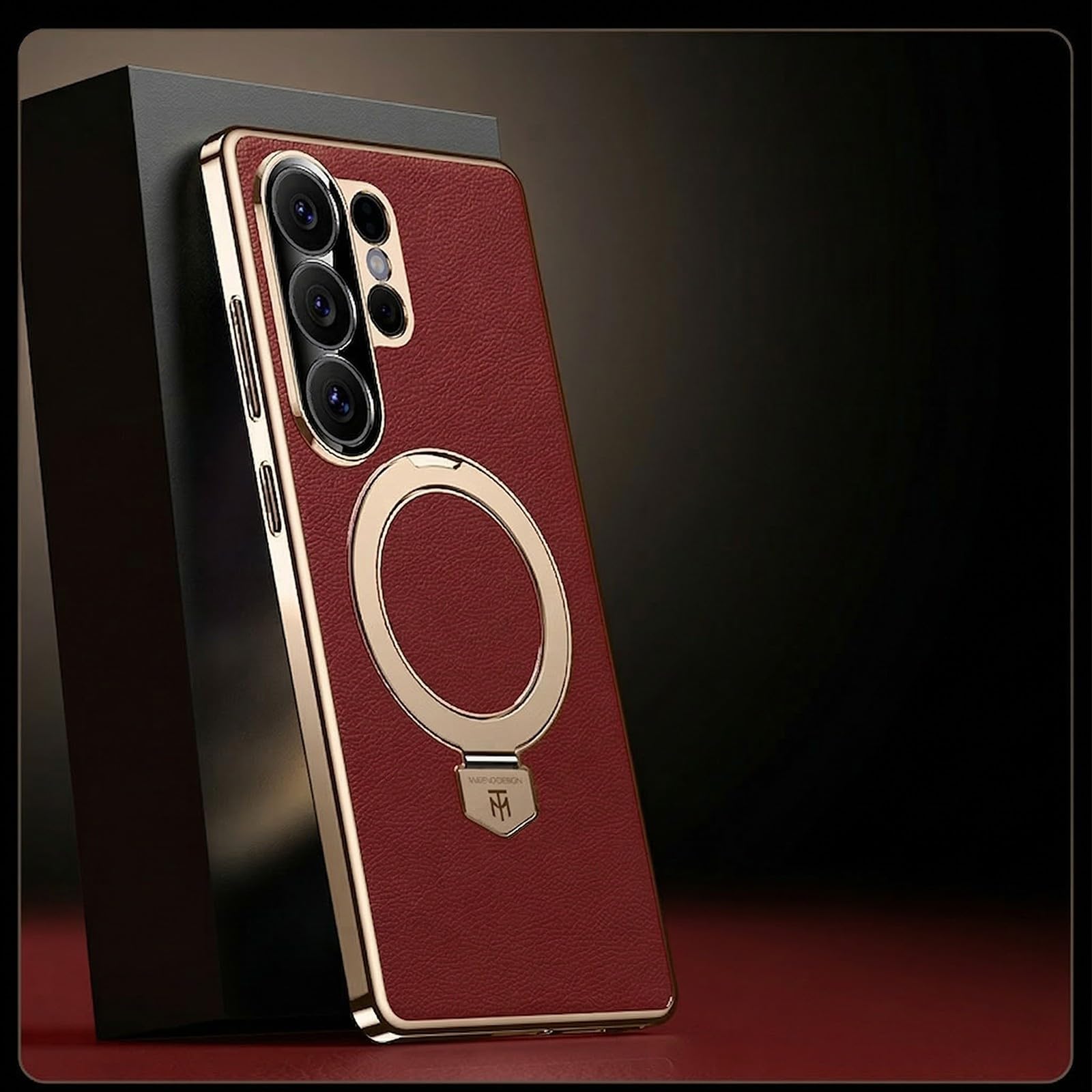 Étui compatible avec Samsung Galaxy S24 Ultra rouge antichoc - 5