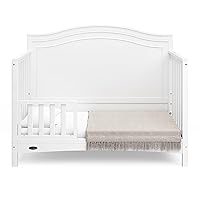 Vista 11 de Graco Paris - Cuna convertible 4 en 1 (blanco) – Certificada GREENGUARD Gold, se convierte en cama infantil y diván, compatible con colchón de cuna