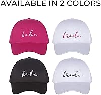 Vista 5 de Pop Fizz Designs Sombreros de béisbol para bebé (negro, paquete de 10), Negro