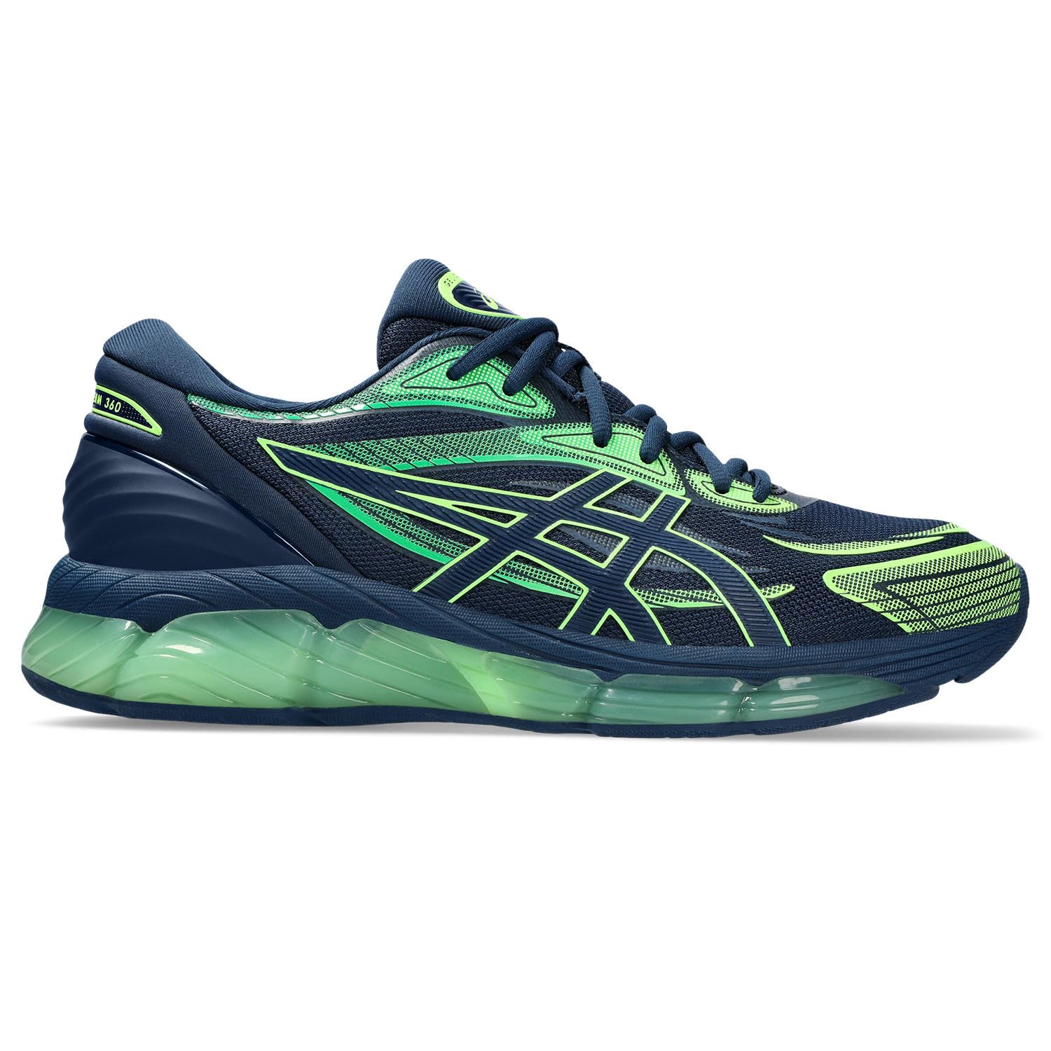 ASICS Mens Gel-Quantum 360 VIII Night Sky/Illuminate Green Sneakers - 9 UK (1203A305.400) (B0CMJ6JRCP) Amazon Price History, Amazon Price Tracker