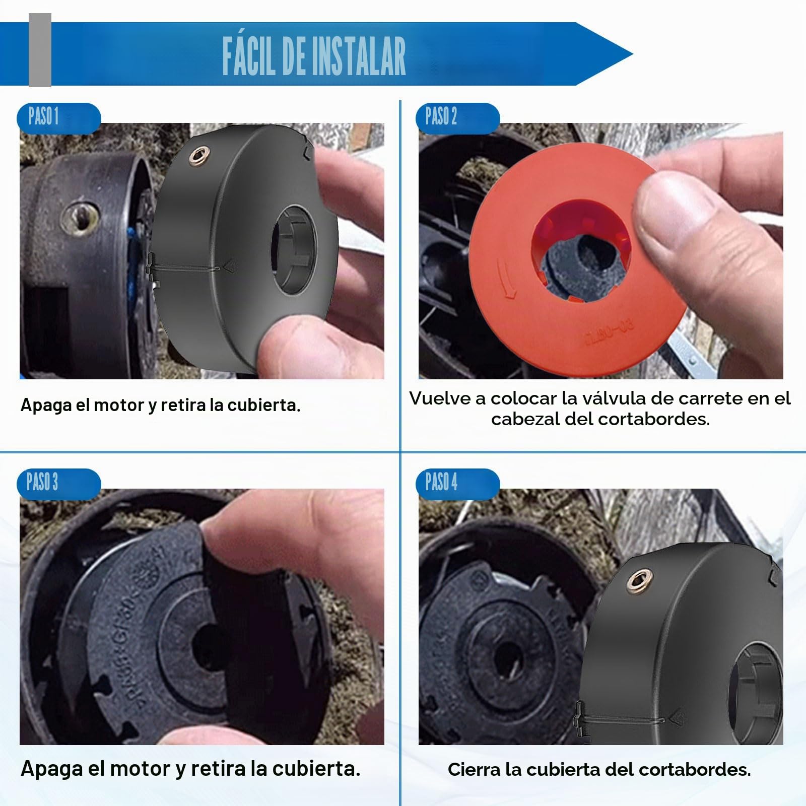 3 piezas de bobina de repuesto para desbrozadora compatible con F016800175, bobina de nylon de alimentación automática con F016L71088 para Bosch Art 23 26 30 Combitrim, Art 23 26 Easytrim, 1,6
