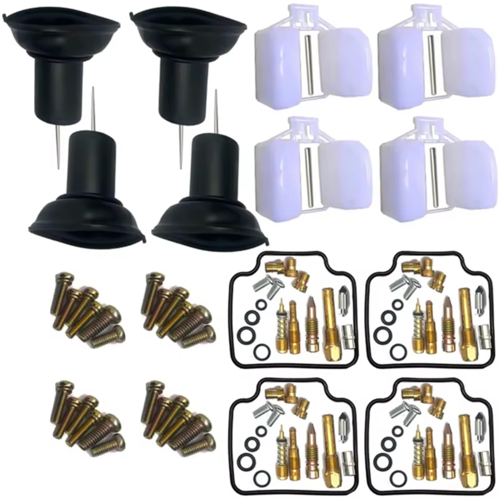 Kit Reparación Carburador Kit De Reconstrucción Carburador Motocicleta para CBX750P para CBX750P2 1987-2001 para Junta Diafragma Émbolo Flotante CBX 750 | Set 2
