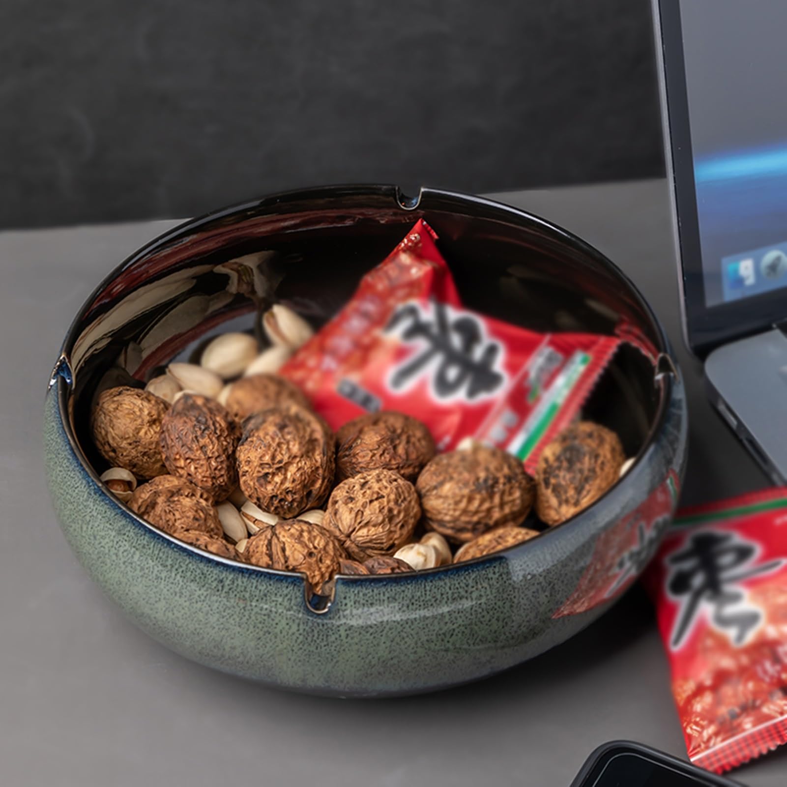Amazon.com: SPXTOM Bedside Ashtray, Ceramics Ash Holder, for