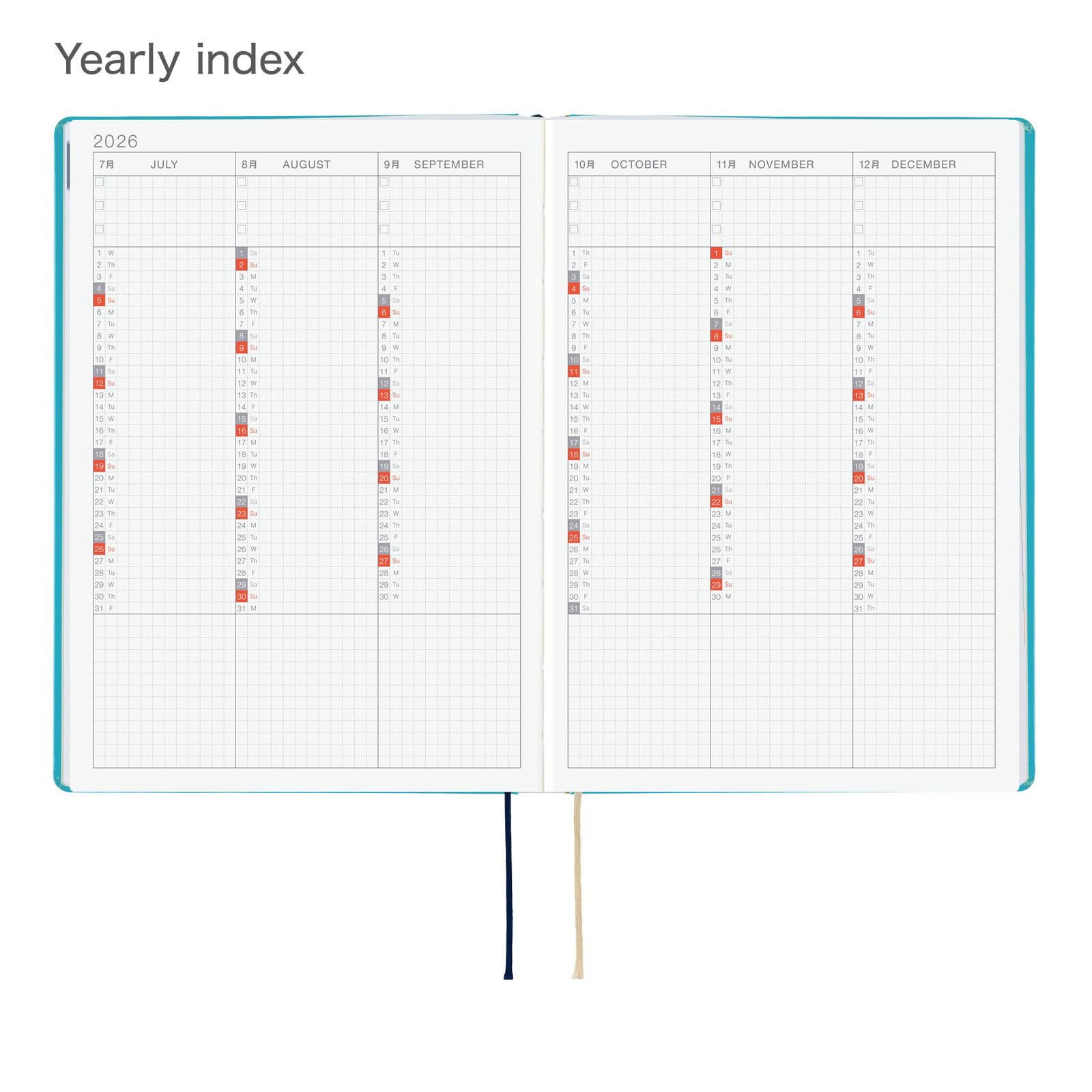 ほぼ日 Hobonichi Techo HON A5 2026 – Virginia Lee Burton: The Little House (English, January Start Planner)