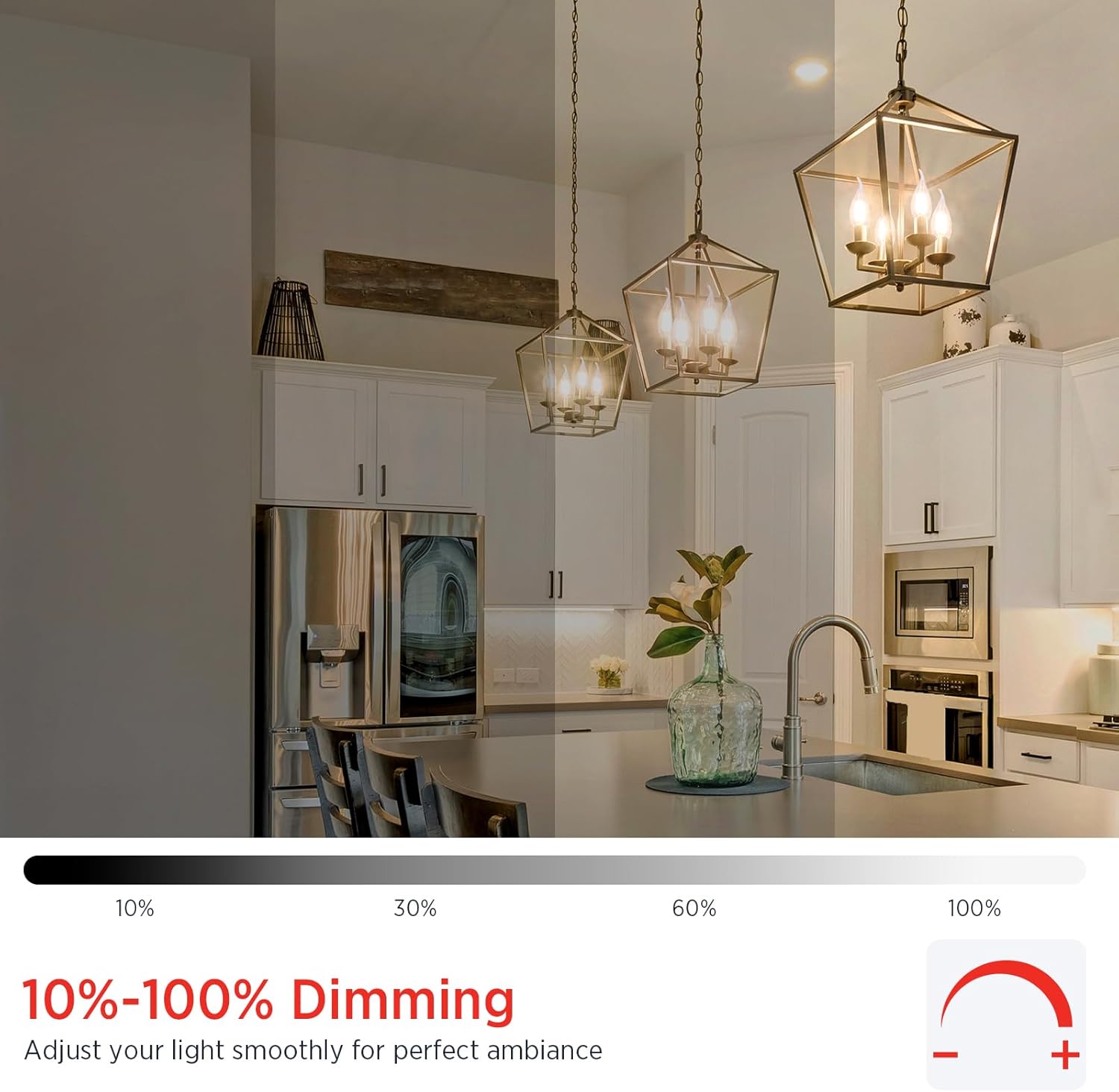 Sengled E12 Candelabra LED Bulbs Dimmable, 60W Equivalent CA10 Chandelier Light Bulbs, 2700K Soft White Candle Bulbs for Chandeliers, Ceiling Fan, Pendant Light, 6 Pack