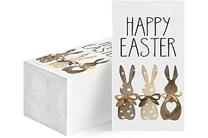 100 Easter Guest Napkins Disposable Paper Party Hand Towel