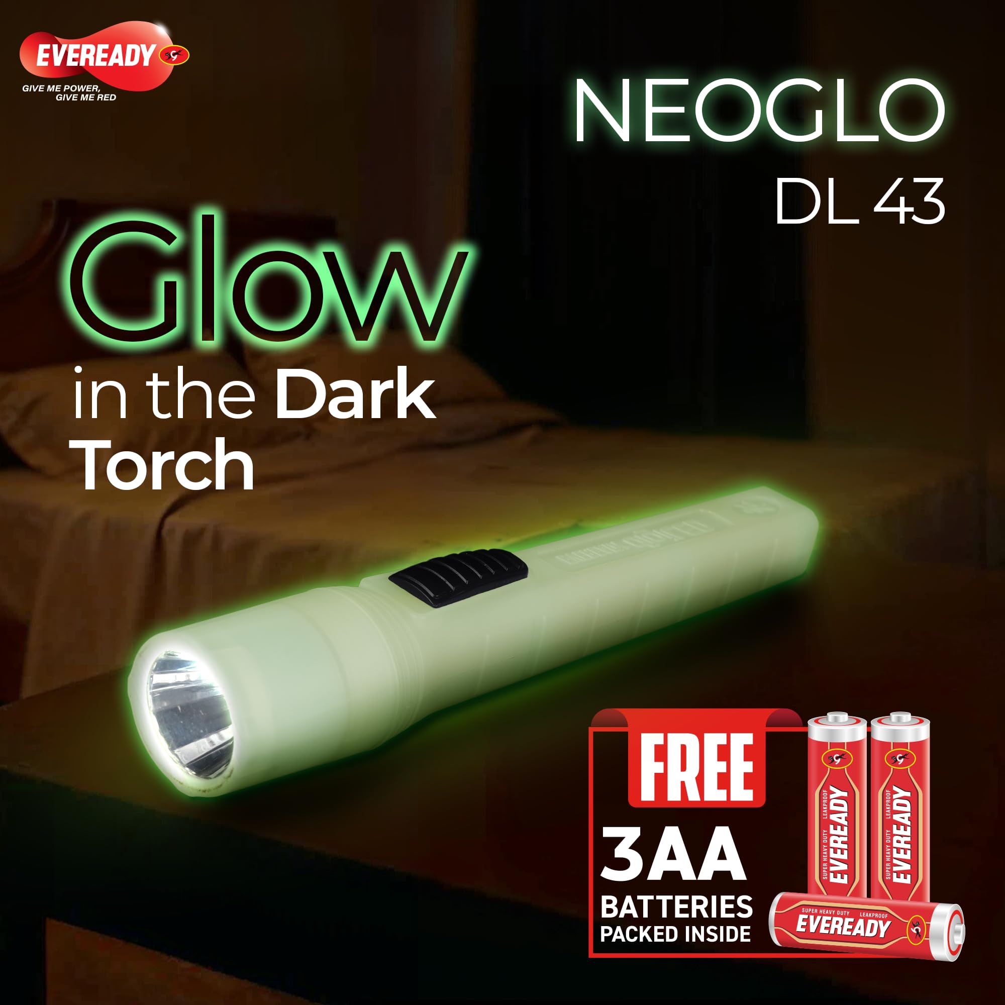 EVEREADY DL43 Neoglo, 1W Emergency Torch 1