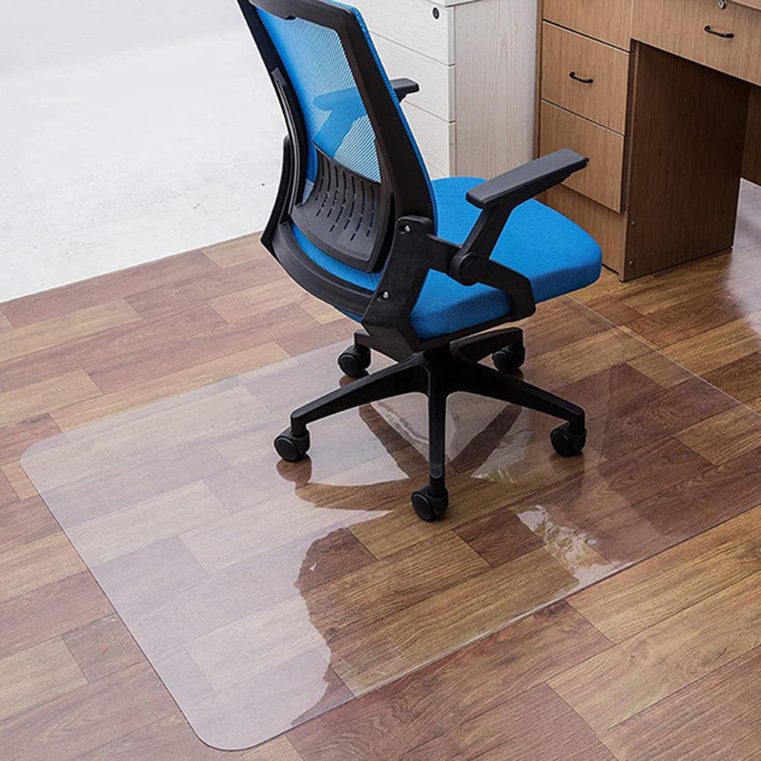 Office Desk Chair Mat Clear PVC Table Protector Cover Pad Transparent Carpet Floor Protector Mat Anti Scratch Table