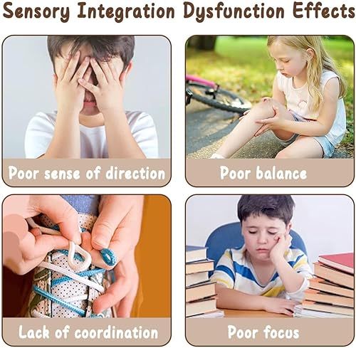 Miniatura 5 de Silla giratoria sensorial para niños con autismo y TDAH, silla giratoria para uso en interiores y exteriores, juguetes para sentarse y girar, sillas