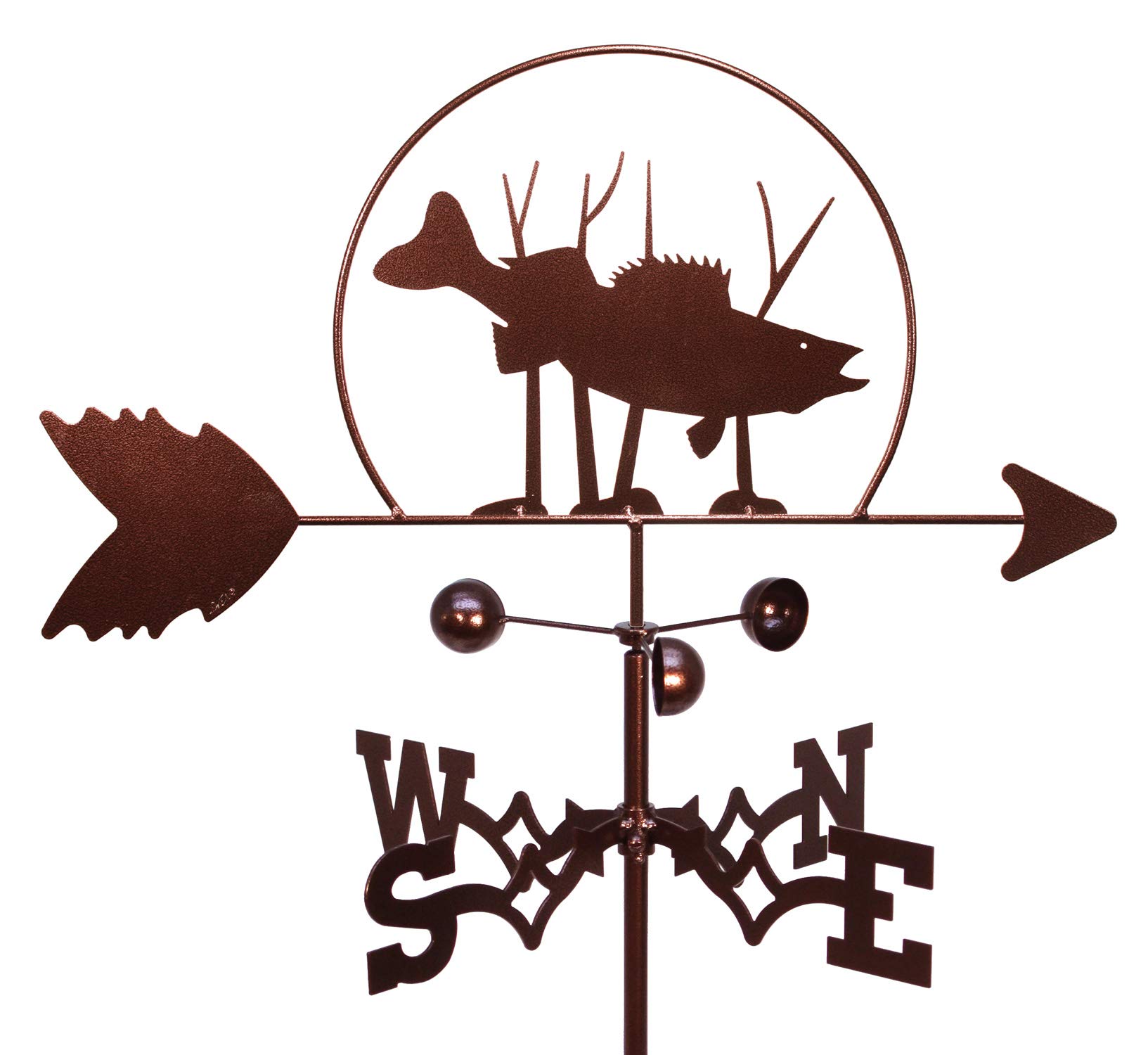 SWEN ProductsFish Walleye Weathervane (Adjustable Mount Included)