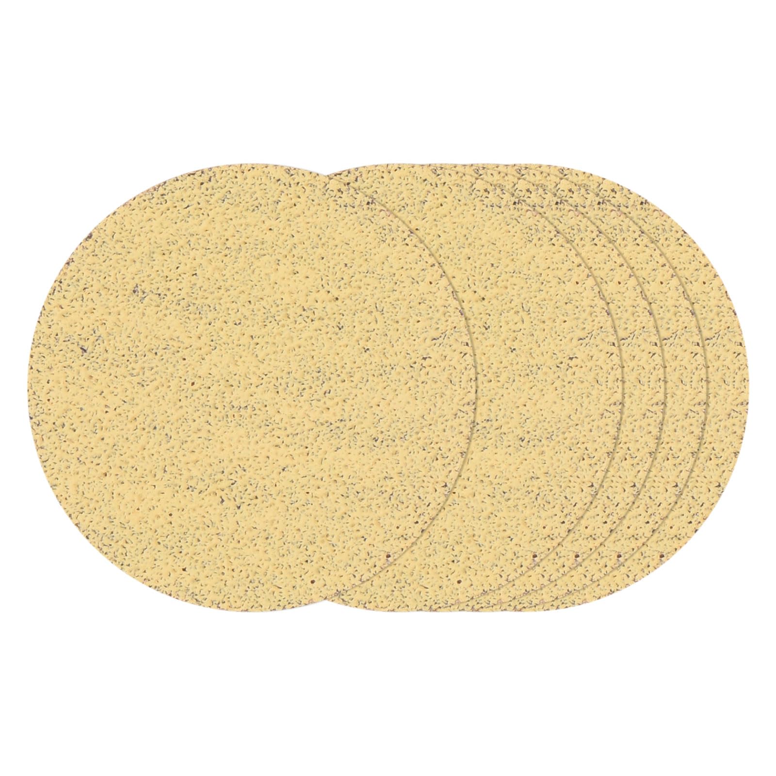 Kozelo 10 Pcs Sanding Discs 25 mm 120 Grit Hook and Loop Random Orbital Sandpapers Suitable for Drywall Sander Wood Metal Furniture, Yellow — image 1