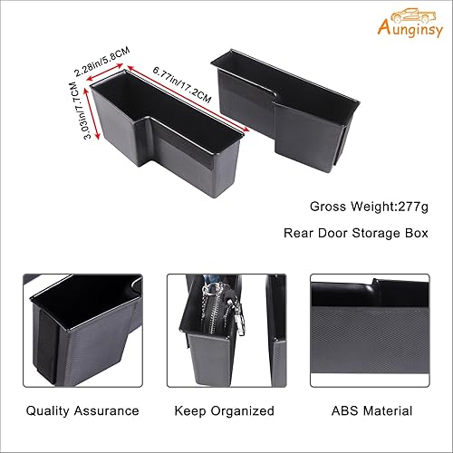 Miniatura 7 de Caja de almacenamiento para puerta trasera de automóvil compatible con Ford Maverick 2022-2024, caja de almacenamiento lateral para puerta trasera