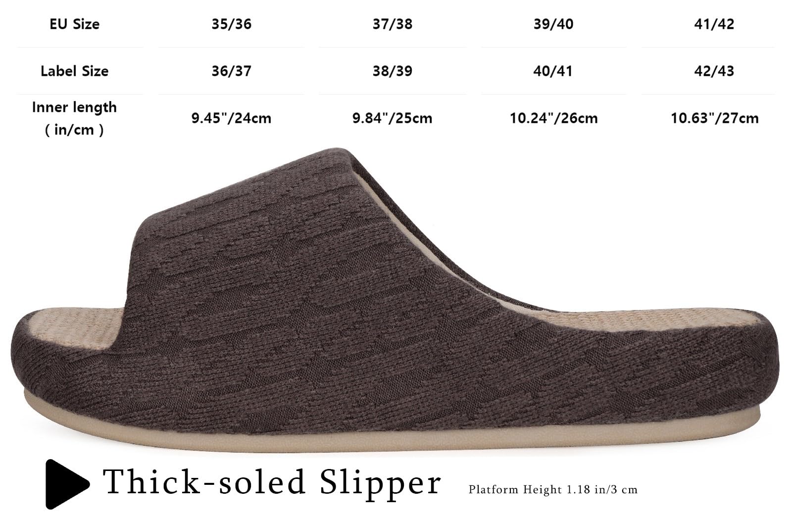 Eagsouni Pantofole di Lino Donna Antiscivolo in Cotone Casual Confortevole Ciabatte da casa Quattro Stagioni Morbide Pantofola