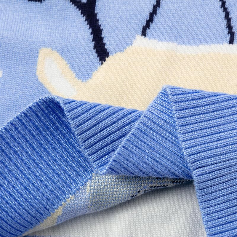 Christmas Snowflake Sweater with Reindeer Design2