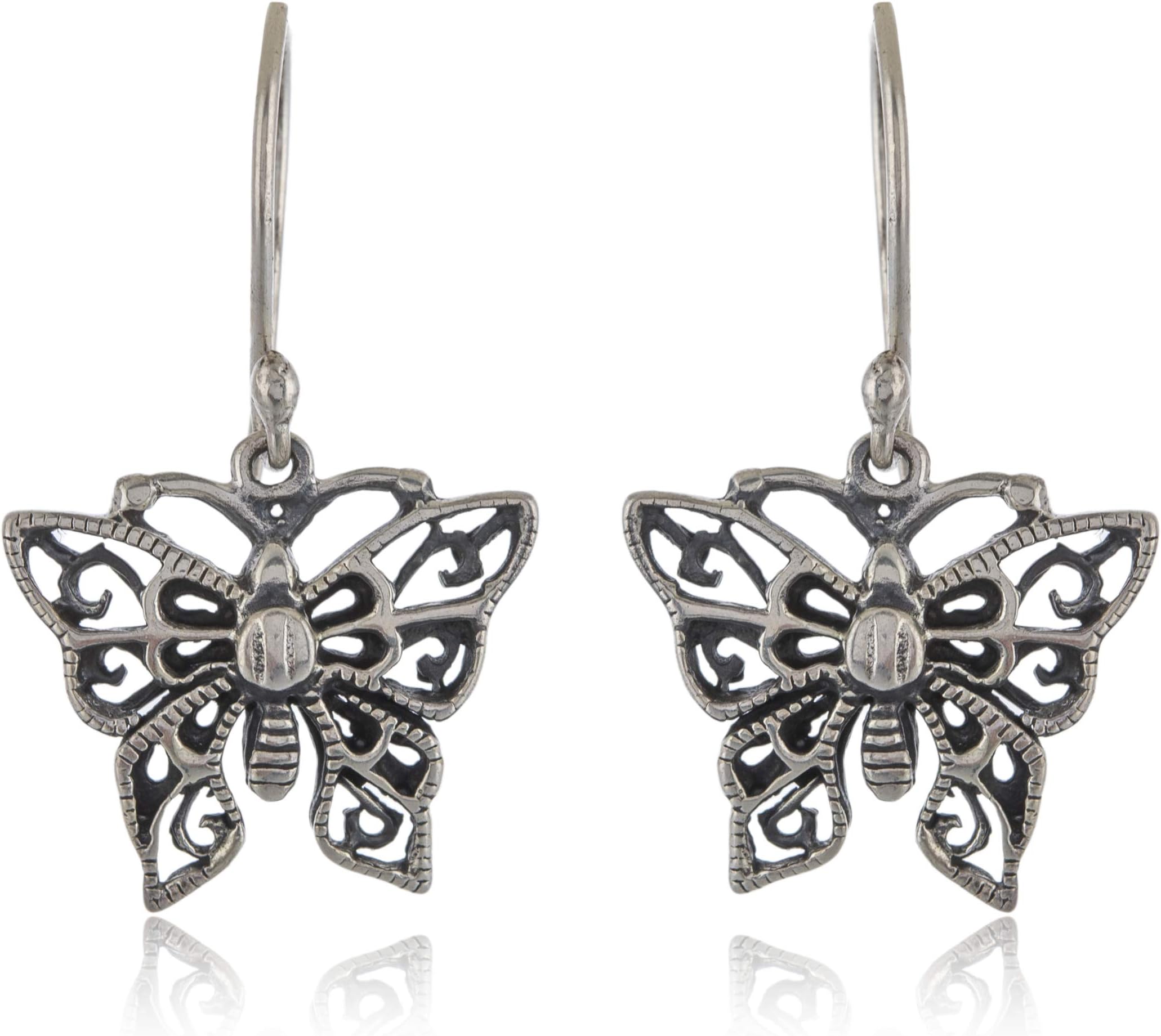SILVER TREE 925 STERLINGSilvertree925 Fashionable Butterfly Design Earrings for girls in PURE Sterling Silver(ST667)