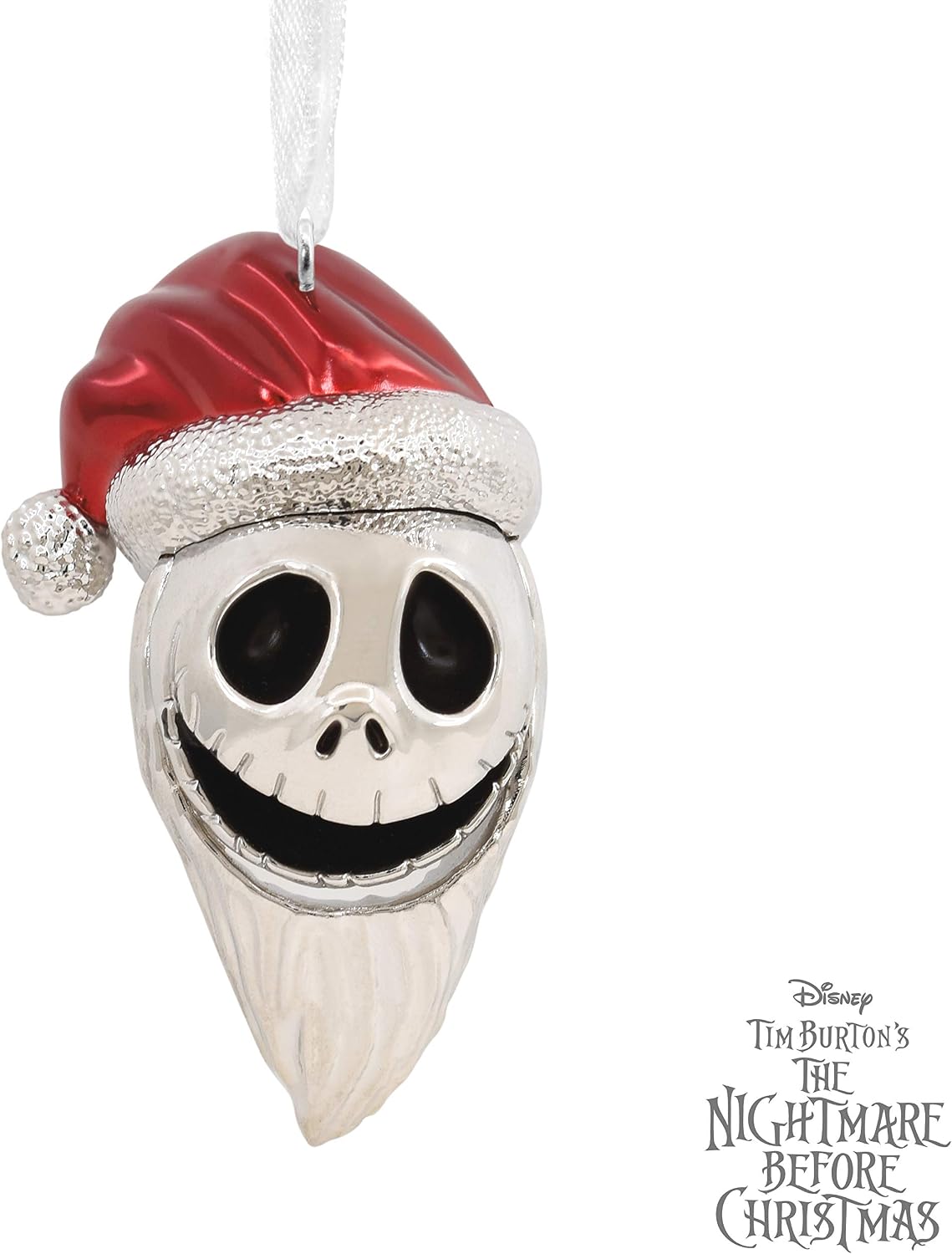 Hallmark Ornament, Disney Tim Burton's The Nightmare Before Christmas Jack Skellington as Sandy Claws, Metal