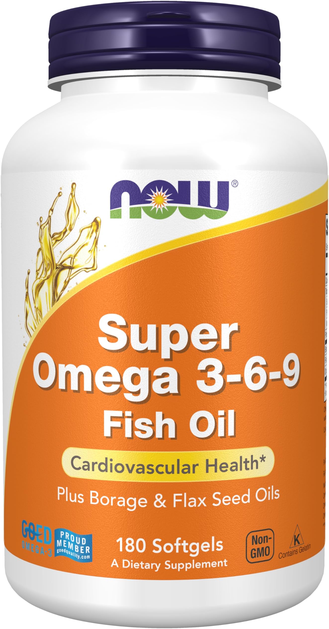 Foods, Super Omega 3-6 - 9, 1200 mg, 180 Softgels
