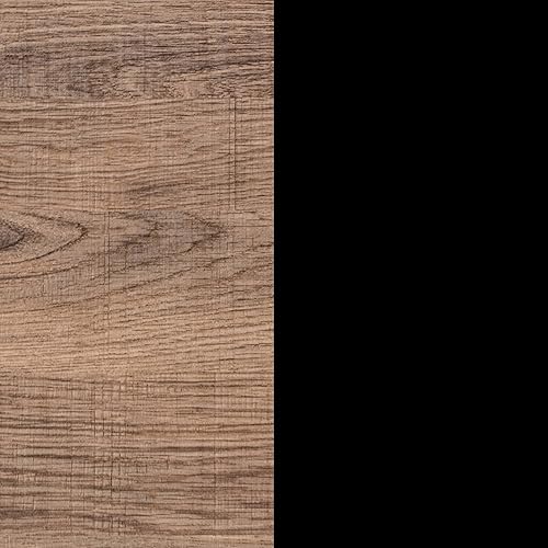 Vista 53 de Nathan James Theo 4-Shelf Bookcase, Floating Wall Mount Shelves with Natural Wood and Industrial Pipe Metal Frame, Nutmeg/Black