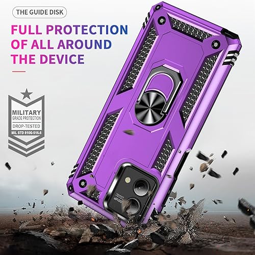 Miniatura 2 de Funda para Moto G Stylus 5G 2023, Motorola G Stylus 5G 2023 con protector de pantalla HD, fundas protectoras de grado militar con anillo para Moto G