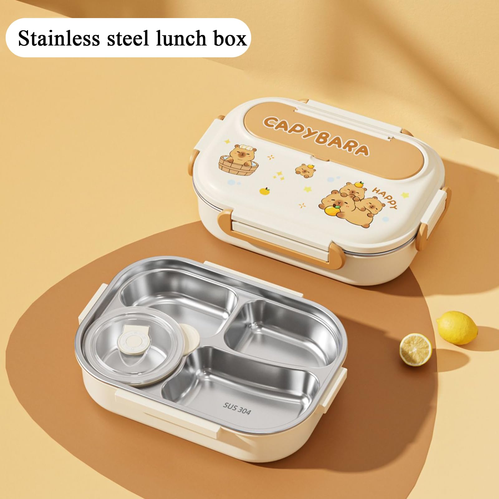 Générique Lunch Box Set Contenants Alimentaires En, Couverts Inclus