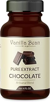 Pure Chocolate Extract for Baking and Flavoring - 4 OZ - Premium Quality Natural Flavors for Baked Goods, Desserts, & Cooking