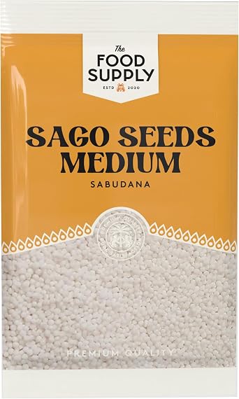 Sago Seeds Medium Tapioca Sabudana sagu- Ideal for Cooking, Baking, and Desserts (1kg)