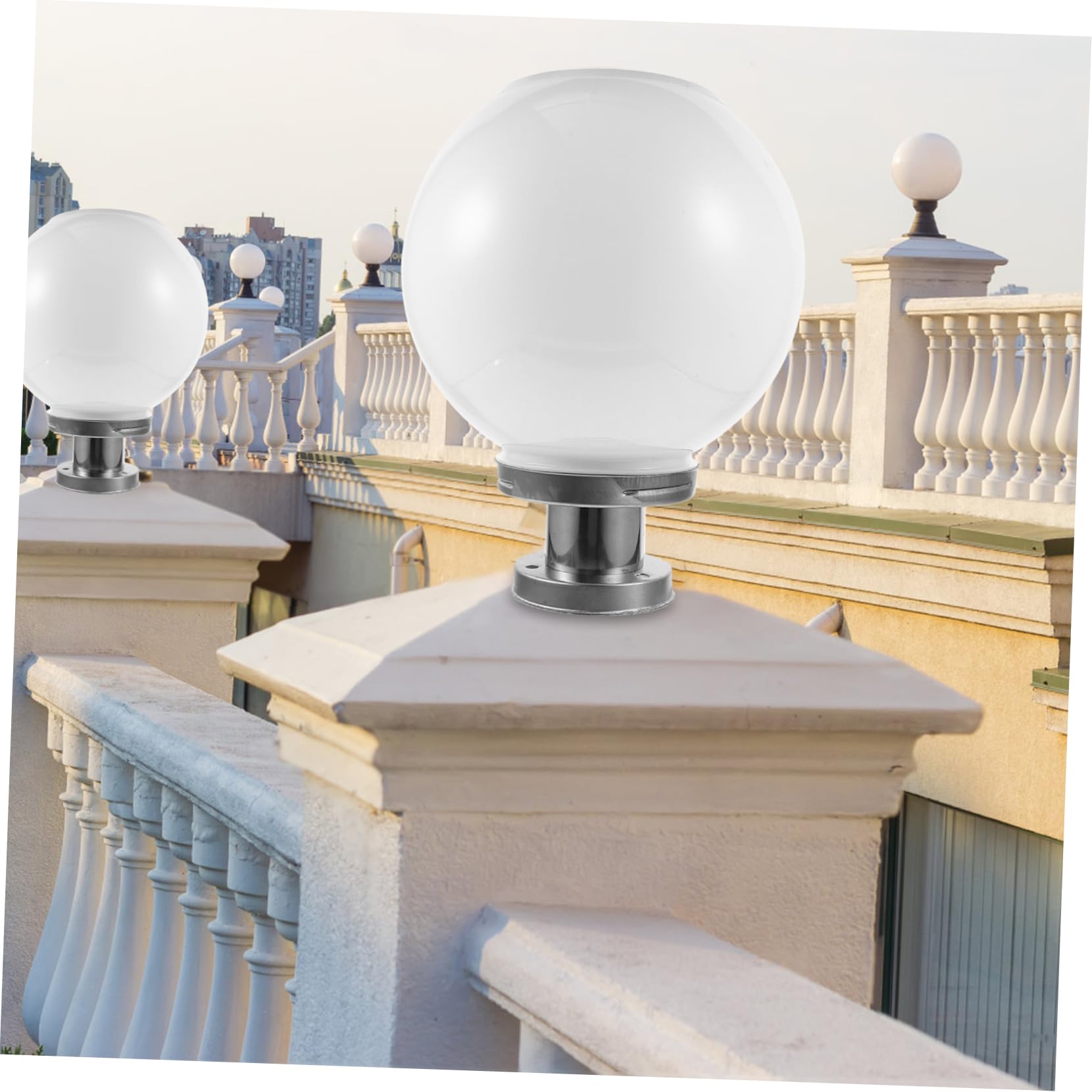 NUOBESTY Lampada a Sfera Esterno e Muro Cortile da Solare