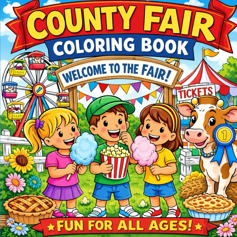 County Fair: Classic County Fair Fun to Color