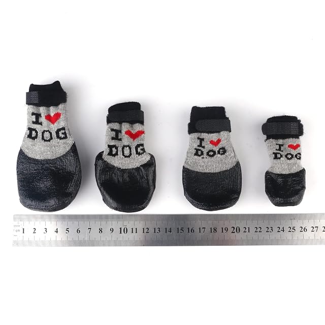 Foto 7 de 7 de Avaner Zapatos para Perros de 4 Piezas, Impermeables y Antideslizantes, Botas de protección para Perros…