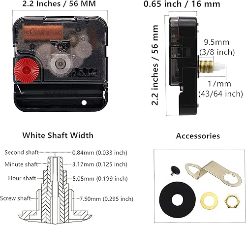 Miniatura 8 de TIKROUND Youngtown 12888 - Movimiento para reparación de reloj, repuesto de 0.531in (1732 pulgadas), longitud del eje de 0.217in (732 pulgadas),