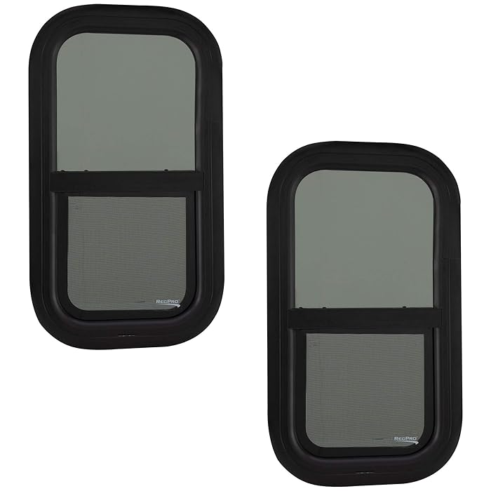 Buy RV Window 12" W x 22" H Teardrop Vertical Slide RV Window