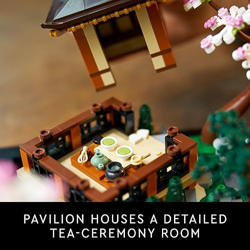 Miniatura 3 de LEGO Icons Tranquil Garden Building Set  Kit detallado de jardín zen japonés para adultos, mayores de 18 años  Regalo para cumpleaños  Juego de