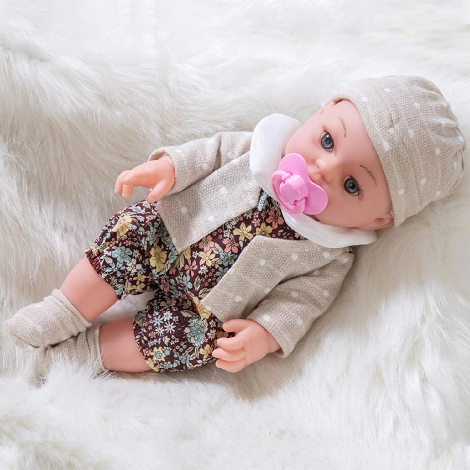 vokkrv 1 pack Reborn Baby Dolls for 3+ Year Old Girls, 2022 New Lifelike Reborn Baby Dolls Soft Body Realistic Newborn-Baby Dolls, Body Poseable Real Life Baby Dolls Girl Gifts