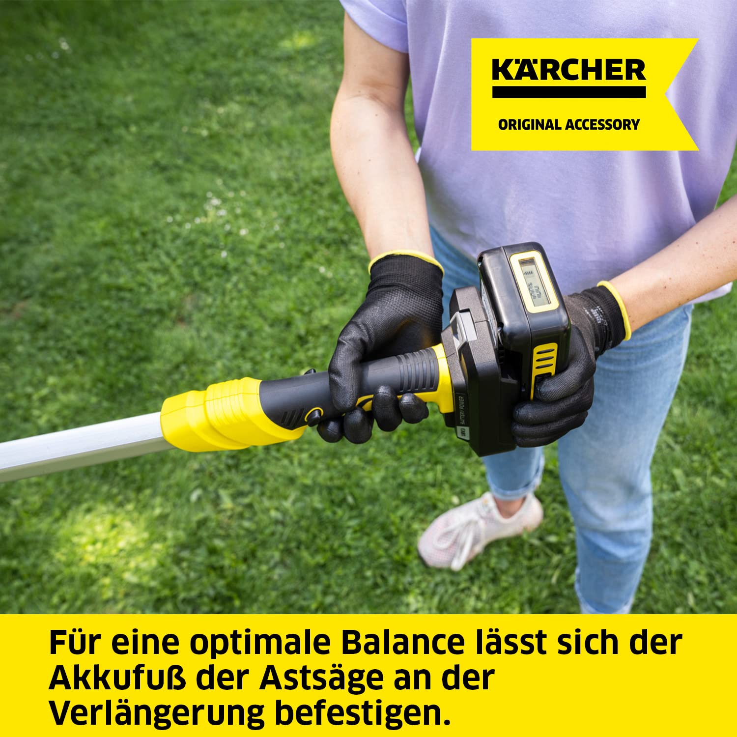 Kärcher Teleskopverlängerung für die Kärcher 18 V Akku-Astsäge PGS 4-18, Zubehör zum Sägen von Ästen in einer Höhe von bis zu 3,50 m, 1 Stück