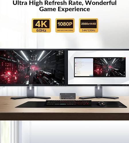 AV Access Docking Station Interruttore KVM a doppio monitor per laptop e desktop,ricarica Type-C per laptop, Ethernet, EDID, con HDMI e DisplayPort,USB-C MST Dual 4K@60Hz,1080P@240Hz,2K@144Hz,USB 3.0 - 7