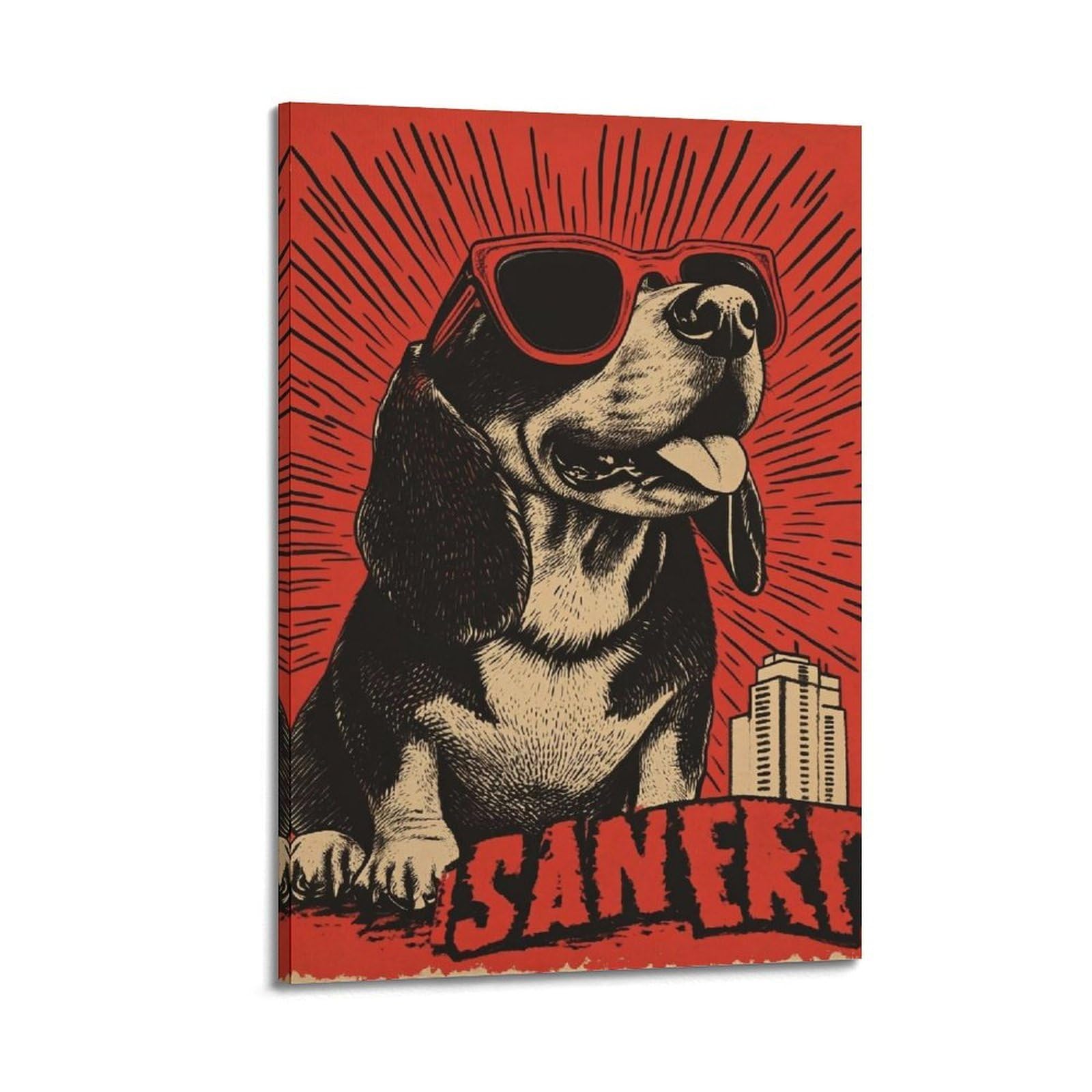 JUWRHRHHRH Funny Drog 1 (1) Poster Canvas Aesthetic Wall Art Painting Decor for Living Room Bed Room 20x30inch(50x75cm) Frame-style